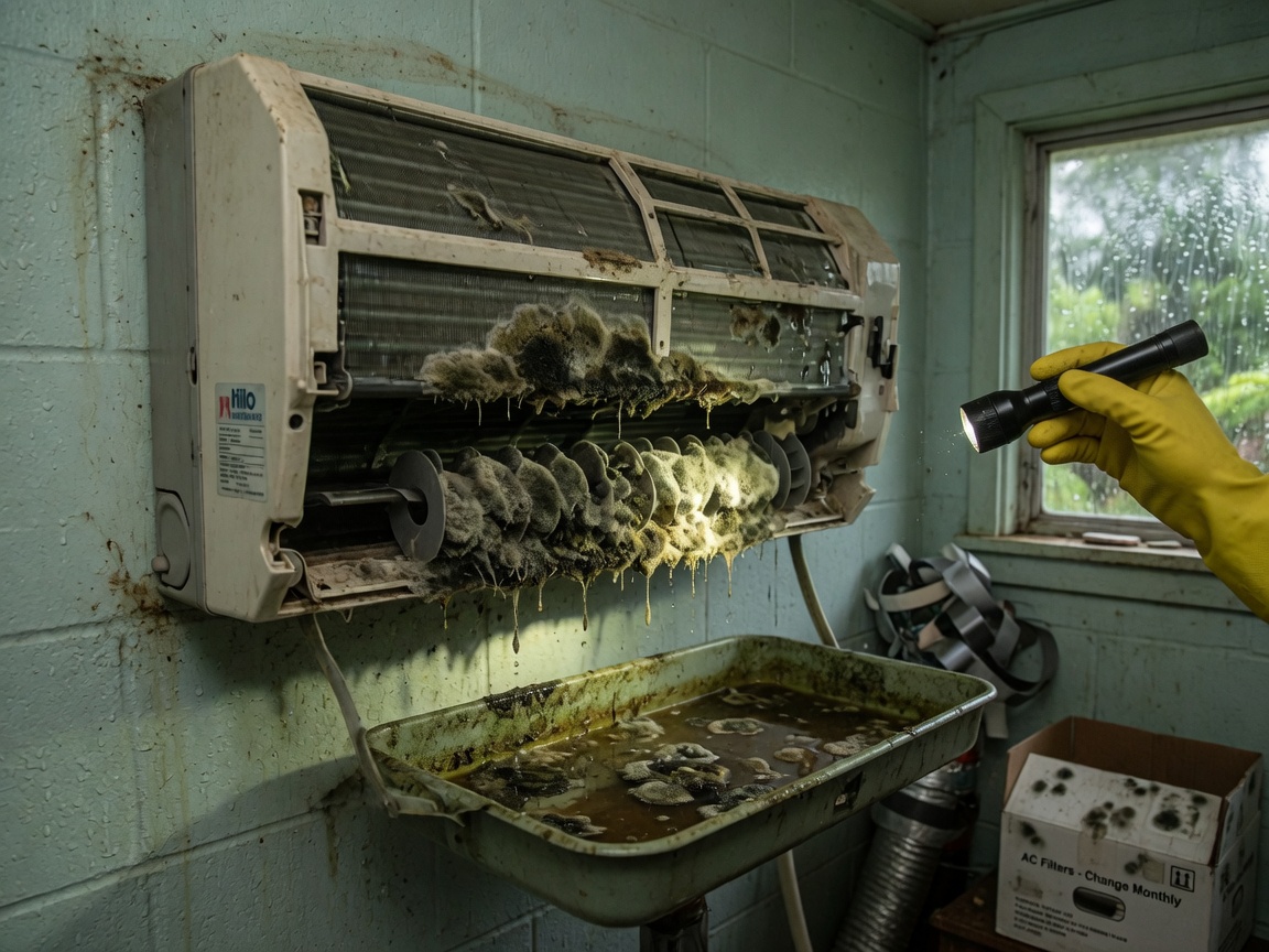 Recognizing Mold Growth In AC Units During Hawaii's Humid Season